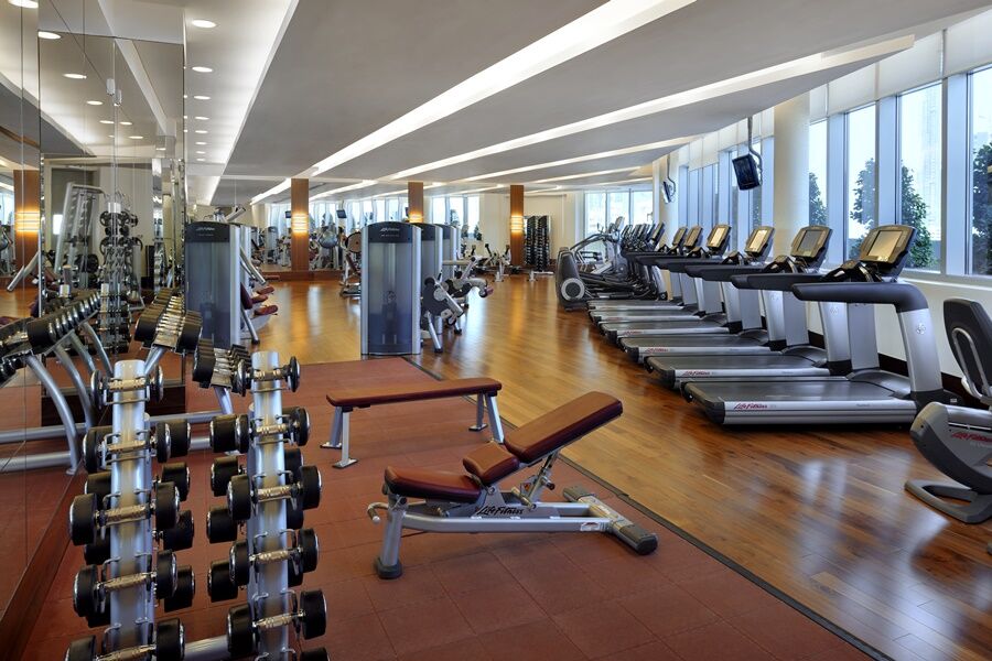 Kempinski Central Avenue Dubai Hotel Buitenkant foto The gym at the Westin Palace, Madrid